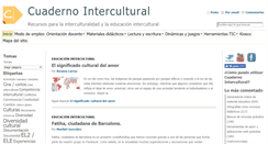 Desktop Screenshot of cuadernointercultural.com