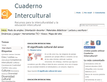 Tablet Screenshot of cuadernointercultural.com